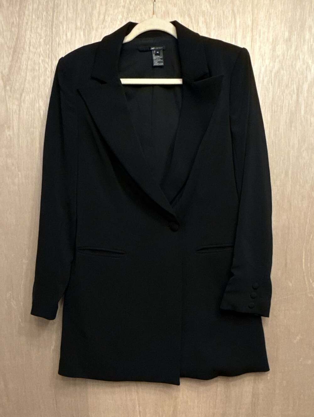 Jay Godfrey Black Blazer Mini Dress Size 14